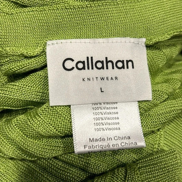 Callahan Knitwear Women’s Greta Ribbed‎ Tie Neck Halter w Open Back SZ Large NWT - Picture 8 of 9